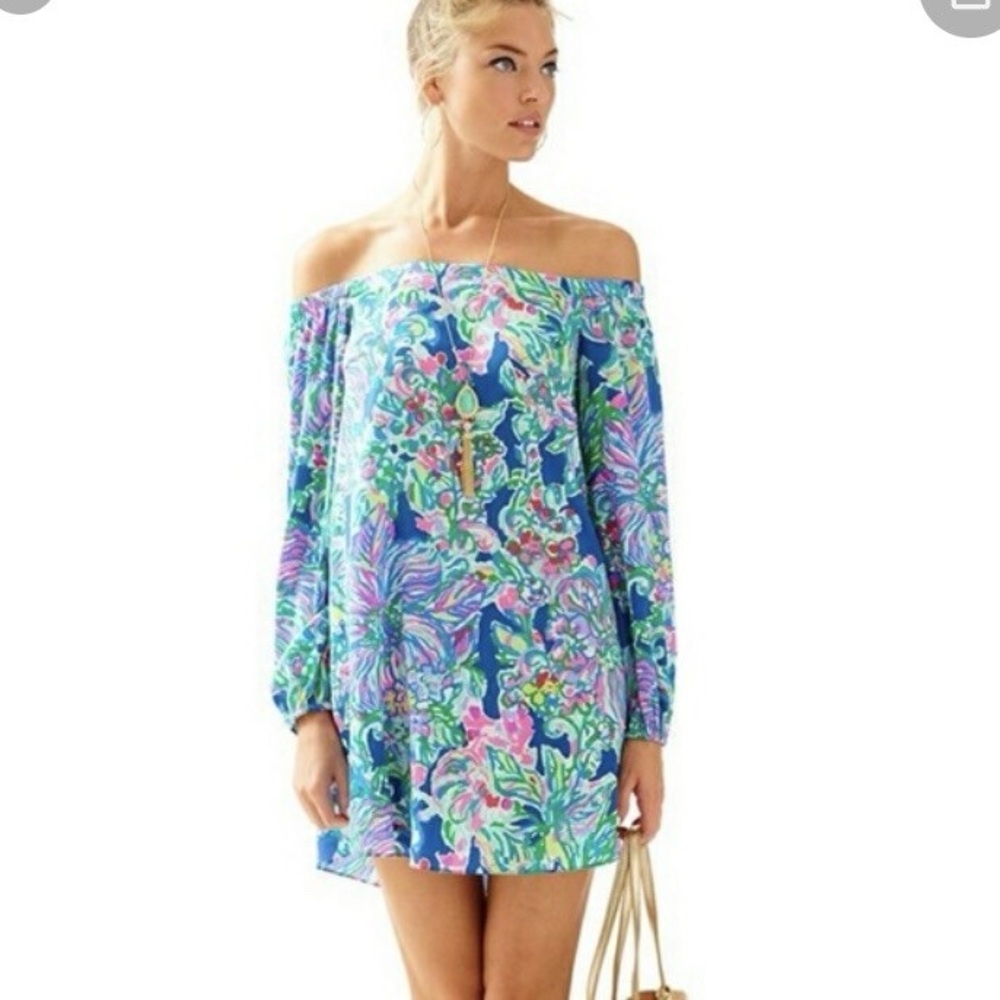 Lilly Pulitzer Adira Off The Shoulder Floral Dress